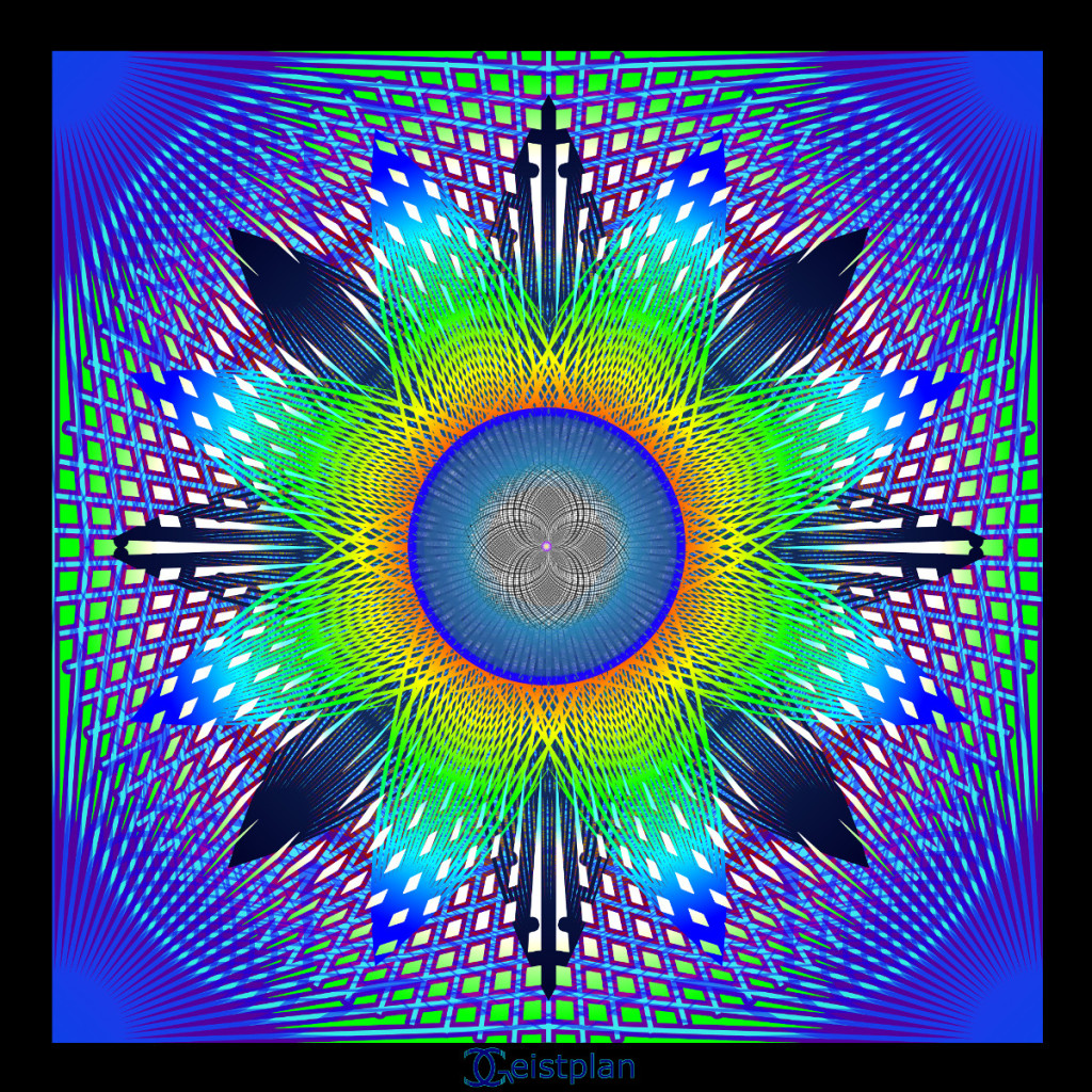 Mandala von Geistplan ("Mandala Interferenzstern")