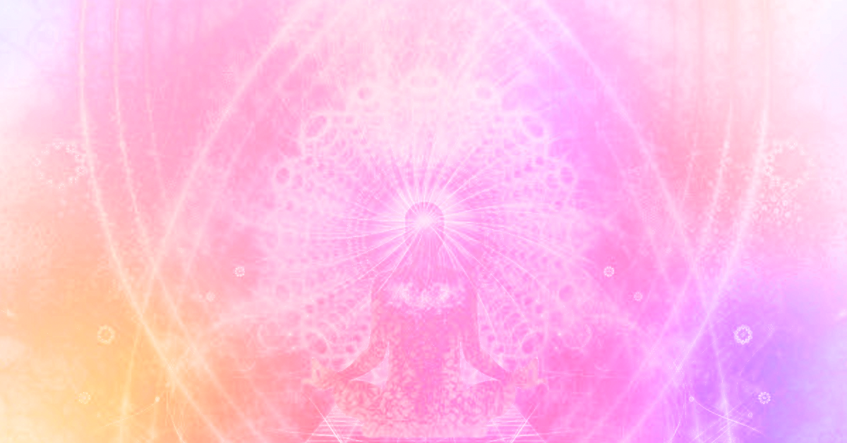 Was ist Energie, Meditations Mensch mit Mandala