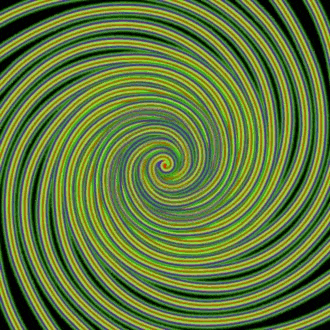 Bild von einem sich drehender Spirale