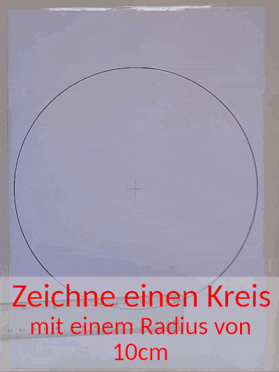 Anleitung: Eine Kugel zeichnen von Geisplan, Bild zeigt wie eine Kugel gezeichnet werden kann, in dem man Kreislinien in ein großen Kreis setzt
